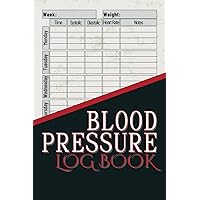 Blood Pressure Log Book: Simple Daily Journal to Record, Track and Monitor BP & Pulse at Home Blood Pressure Log Book: Simple Daily Journal to Record, Track and Monitor BP & Pulse at Home Paperback
