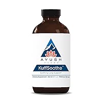 Ayush Herbs Kuffsoothe, All-Natural Ayurvedic Throat and Bronchial Wellness Syrup for Adults and Children, Throat and Respiratory Supplement, 8 Fluid Ounces