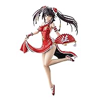 Chara Ani Date A Live III: Kurumi Tokizaki (Chinese Dress Repaint Version) 1:7 Scale PVC Figure, Multicolor