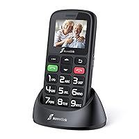 SweetLink S2PLUS Mobile Phone for Seniors Without Contract Dual SIM 2G GSM, 1400 mAh Battery Senior Mobile Phone Without Contract, 1.77 Inch Colour Display, Large Button Mobile Phone with Charging