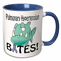 3dRose Pulmonary Hypertension Bites Awareness Ribbon Cause Design - Mugs (mug_115965_6)
