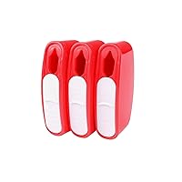 Red Glucology™ Travel Sharps Disposal Container | Specially Designed for Diabetic Needles and Test Strips | Compact Size for Travel and Daily Personal Use | Bio-Hazard Lock | 24 Pack