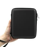 ADVcer 2DS Case, EVA Waterproof Hard Shield Protective Carrying Case with Hand Wrist Strap and Double Zipper Compatible with Nintendo 2DS (Black)