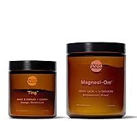 Moon Juice Ting & Magnesi-Om Ting Vitamin B Complex & Ginseng for Caffeine-Free Natural Energy & Magnesi-Om Magnesium Powder Supplement for Relaxation | Caffeine-Free Energy & Deep Relaxation
