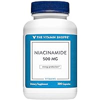 The Vitamin Shoppe Niacinamide 500MG, Supports Cholesterol Levels Already Within The Normal Range, Once Daily (300 Capsules)