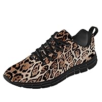 Womens Mens Leopard Shoes Running Tennis Walking Athletic Comfortable Sneakers Gifts for Him Her