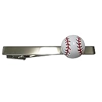 Round Baseball Tie Clip