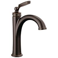 Delta Faucet Woodhurst Oil Rubbed Bronze Bathroom Faucet, Single Hole, Diamond Seal Technology, Venetian Bronze 532-RBMPU-DST