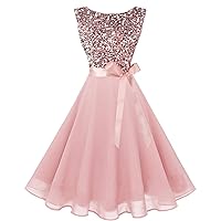 Hanpceirs Women's Boatneck Sleeveless Prom Wedding Guest Bridesmaid Dresses Cocktail Dress