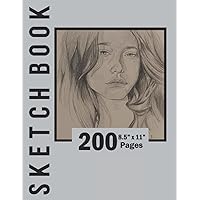 Premium Pro Sketchbook: Professional Sketchbook 200 Pages, Blank Sketching Sheets | Acid Free Drawing Paper, Perfect for Pen, Colored Pencil, Pastel and Graphite.