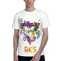 Rainbow Music Kitten Surprise Shirt Men's Round Neck Short Sleeve T-Shirt Summer Novelty Fashion 3D Print Graphic T Shirts
