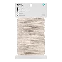 KINGLAKE Cotton Twine String 2mm Natural White Butchers Twine for Cooking Food Safe 164 Feet Bakers String for Cooking Meat, Baking, Crafts, Gift Wrapping, Home Decor