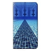 RW2429 Swimming Pool PU Leather Flip Case Cover for Google Pixel 6 Pro
