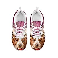 Artist Unknown Cute Brittany Dog Print Men's Casual Sneakers