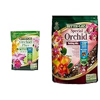 Better-Gro Orchid Plus 20-14-13 - Urea-Free Orchid Fertilizer for Vigorous Growth, Water Soluble & Special Orchid Mix - Premium Grade Orchid Bark Potting Mix for Potting, Repotting