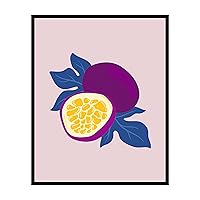 Poster Master Fruit Poster - Passion Fruit Print -Tropical Fruit Art - Food & Drink Art - Trendy Art - Modern Art - Aesthetic Art - Minimal Art - Dining Room or Kitchen Decor - 16x20 UNFRAMED Wall Art