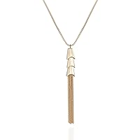 Vince Camuto Gold Tone Tassel Necklace For Women