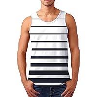 Men's Pullover Underwear T-Shirts Vest Running Casual Solid/Printed Hippie T-Shirt