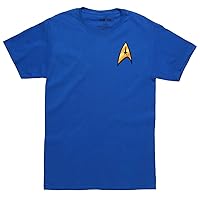 STAR TREK Men's Original Series Command Badge T-Shirt, Royal Blue, 3X-Large