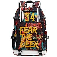 Basketball Player A-ntetokounmpo Multifunction Backpack Travel Backpack Fans Bag For Men Women (Style 2)