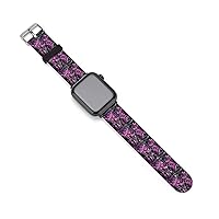 Muddy Girl Camo Pink Silicone Watch Strap Band 38mm 40mm 42mm 44mm Compatible with IWatch Series 8 7 6 5 4 3 2 1 SE