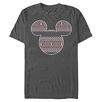 Disney Big & Tall Classic Mickey Sweater Fill Mouse Men's Tops Short Sleeve Tee Shirt