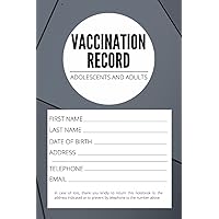 Vaccination Record: Vaccine for adolescents and adults (Diphtheria - Tetanus - Poliomyelitis - Pertussis-Measles - Mumps - Rubella - Meningitis C - HPV - H epatitis B - Flu ...)