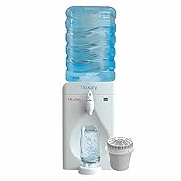 Little Luxury Vitality Mini Water Cooler with Filter, Countertop, Fill At Your Tap, Refillable, BPA-Free 1.8-Gallon Bottle, Filter and Cools Tap Water