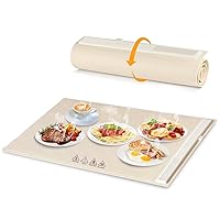 Electric Food Warmers for Parties Buffet, Electric Warming Trays for Food Electric Food Warming Mat Foldable Warming Trays for Food Warmers