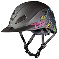 Troxel Rebel Turquoise Rose Helmet