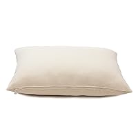 Home of Wool 100% Wool Pillow Protector / Standard Size Zippered Pillow Cover (Ergonomic Pillow)