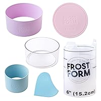 Frost Form - Starter + Kit (6 inch) 7-Piece Set | Professional-Quality, Food-Grade Plastic | Perfectly Straight Cakes | Beginners and Pros | Cake Decorating Kit