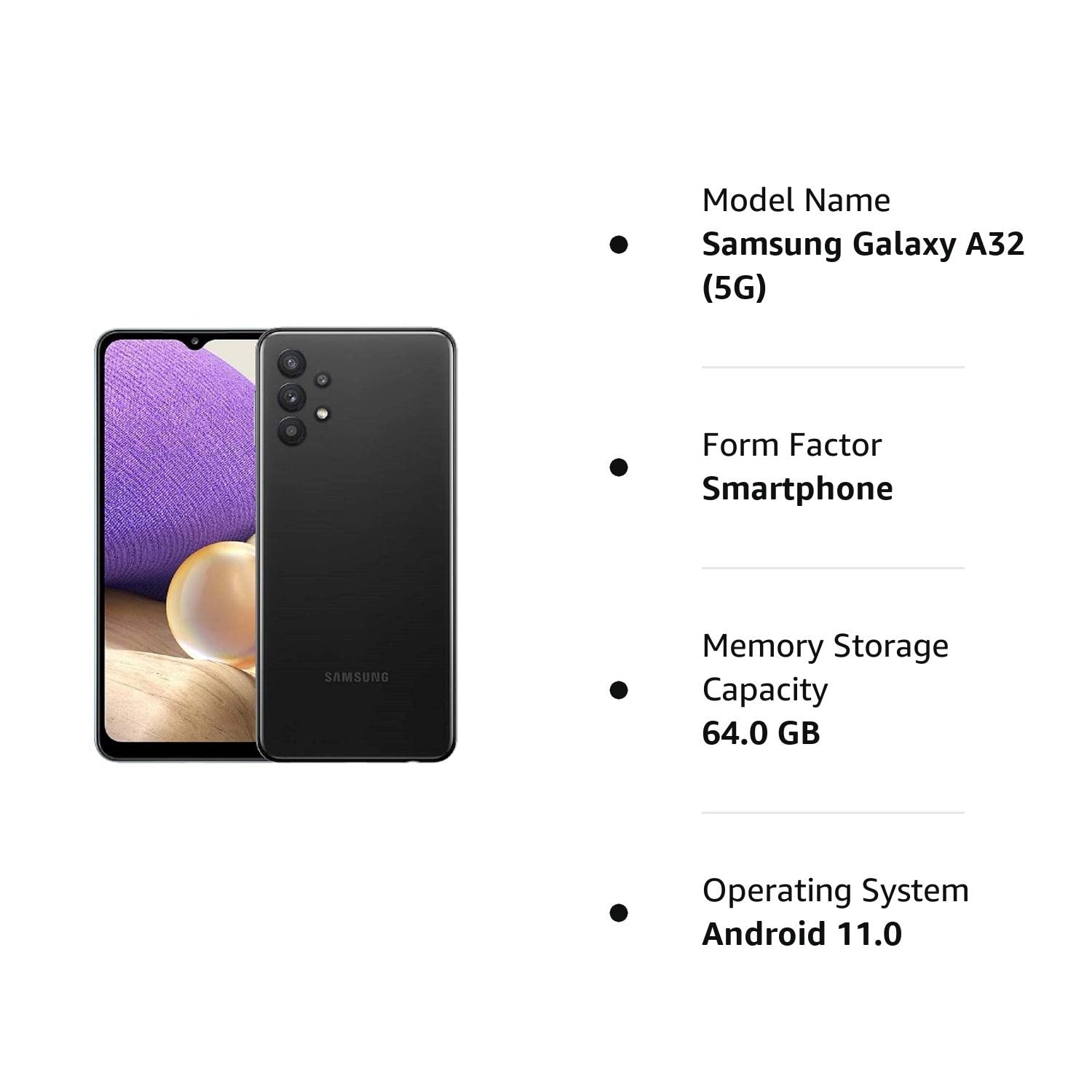 Samsung Galaxy A32 (5G) 64GB A326U (T-Mobile/Sprint Unlocked) 6.5