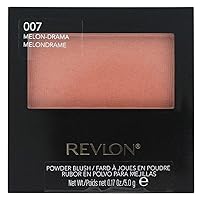 Revlon Powder Blush, 007 Melon-Drama, 0.17 Ounce