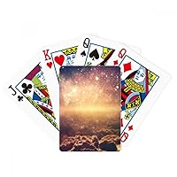 Golden Space Nebula Cosmic Pattern Poker Playing Magic Card Fun Board Game