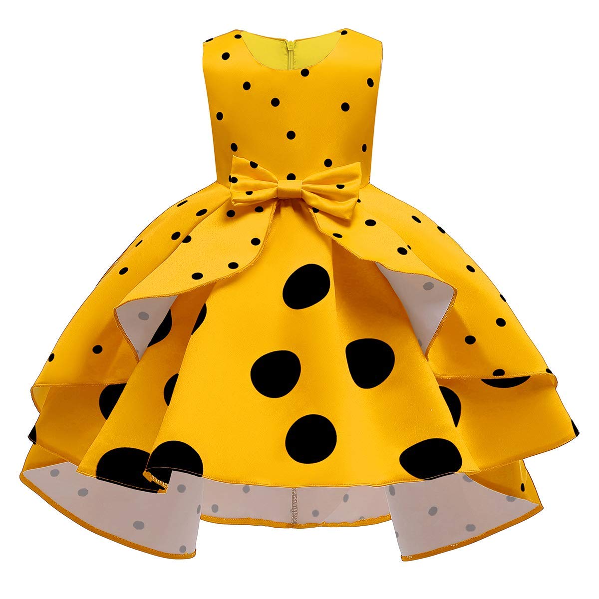 IBTOM CASTLE Mini Polka Dots Dress for Baby Girls Halloween Princess Birthday Party Costume Carnival Fancy Dress Up Playwear