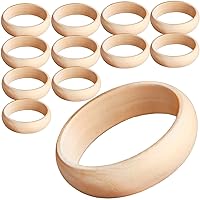 AEVVV Unfinished Wooden Bracelets Set of 12-2.95