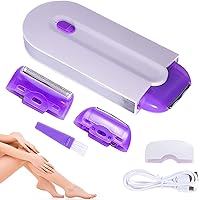 Silky Smooth Hair Remover, Silky Smooth Hair Eraser Painless Hair Removal, Rechargeable Epilator Smooth Touch Hair Remover - Light Technology Hair Remove, Apply to Any Part of The Body