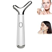 Electric Neck Beauty Massager, Facial and Neck Massager, Anti-Wrinkle Facial Device, Skin Tightening and Lifting Vibration Massage V-face Beauty Device