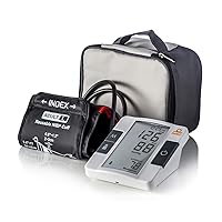 DARIO Blood Pressure Monitor Gen1 | Accurate BP Machine with Backlit Display, Adjustable Cuff (9.4-17in) & Carry Case - Unlimited Readings via Bluetooth App