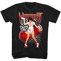 Warrant American Glam Metal Band Cherry Pie Black 2-Sided Adult T-Shirt Tee