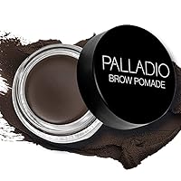 Palladio Brow Pomade Waterproof, 24 Hour Wear, Smudge Proof and Sweat Resistant Formula, Super Creamy Formula Glides on And Helps to Fill in Brows for a Dramatic, Defined, Flawless Look (Dark Brown)