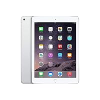 Apple iPad Air 2 MH322LL/A (128GB, Wi-Fi + Cellular, Silver) 2014 Model (Renewed)