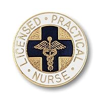 Prestige Medical Emblem Pin, Licensed Practical Nurse (Blue Cross)