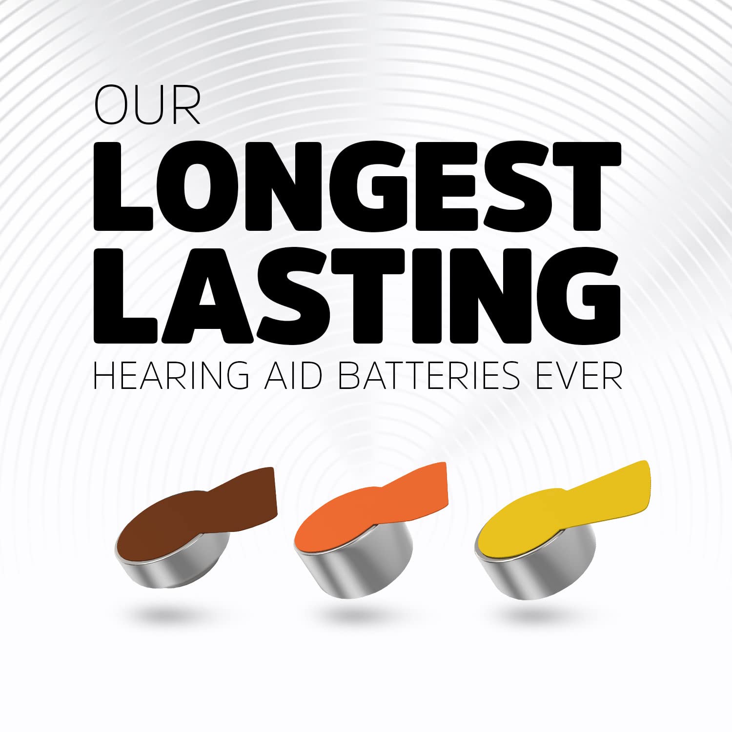 Energizer Size 13 Hearing Aid Batteries, Orange Tab Hearing Aid Batteries Size 13, 16 Count