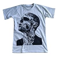 HOPE & FAITH Unisex Zombie Boy Rick Genest T-Shirt Short Sleeve Mens Womens