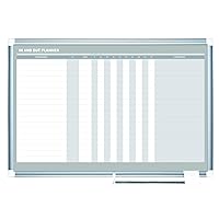 MasterVision in-Out Magnetic Dry Erase Board, 36 x 24, White Surface, Silver Aluminum Frame