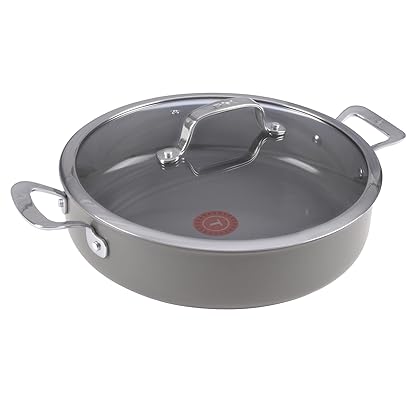 T-fal Ceramic Excellence Reserve Nonstick Universal Pan 5.5 Quart Induction Cookware, Pots and Pans, Dishwasher Safe