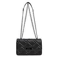 FITIMOLO Quilted Crossbody Bags with PU Learther for Women, Shoulder Purse Handbags with Chain Strap Classic, Clutch Bag