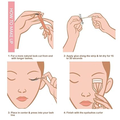 3D False Eyelashes Extensions 3 Pairs Long Lashes Strip with Volume for Women's Makeup Handmade Soft Fake Eyelash